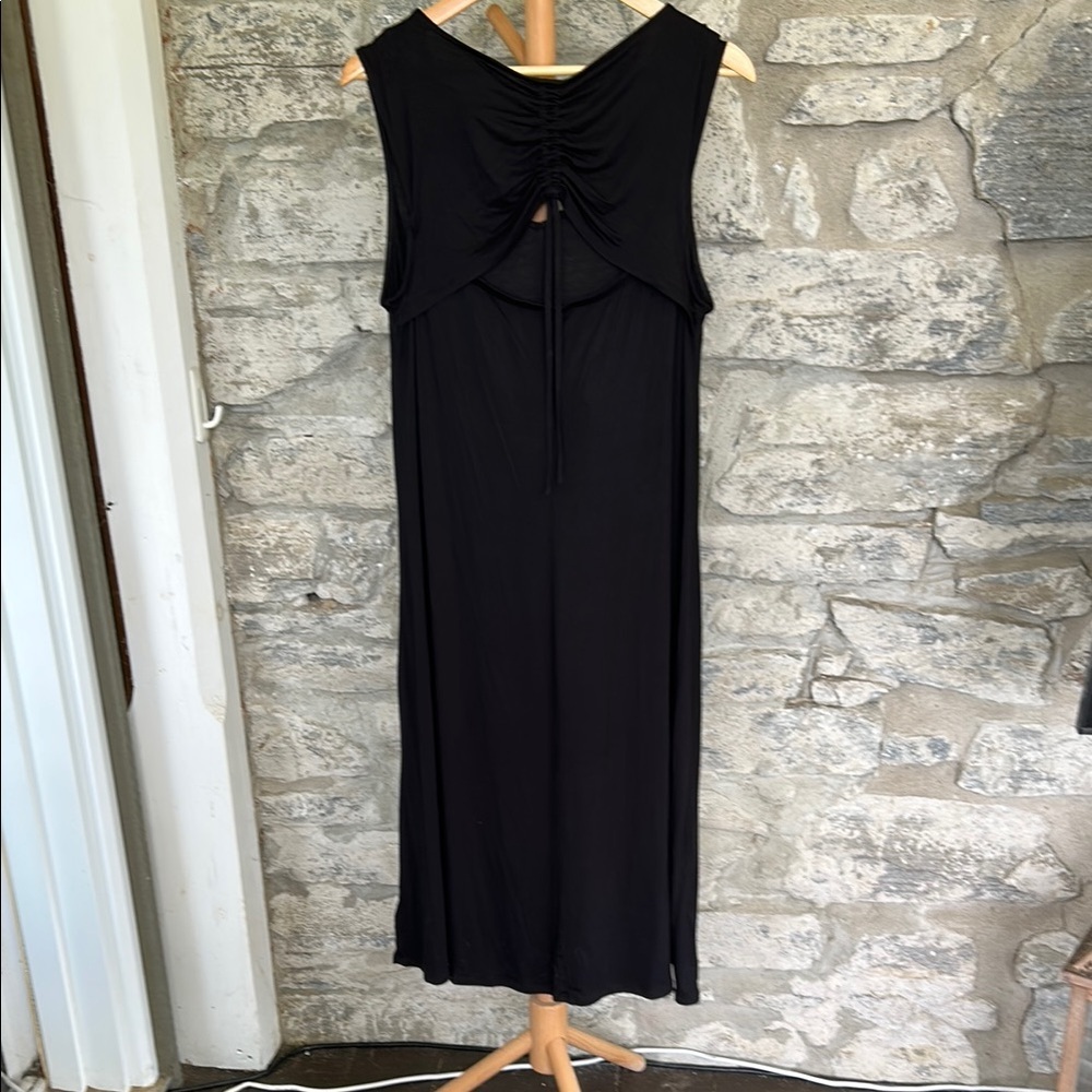 GAP Black Sleeveless V-Neck Maxi dress - Picture 2 of 7